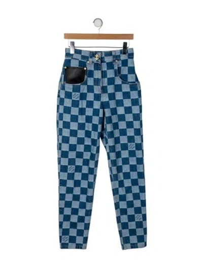Pre-owned Louis Vuitton 2024 Skinny Leg Jeans In Blue
