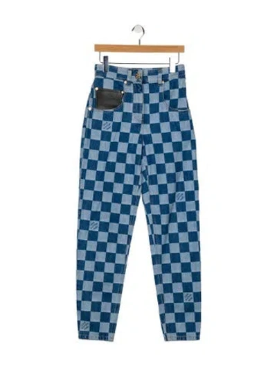 Pre-owned Louis Vuitton 2024 Skinny Leg Jeans In Blue