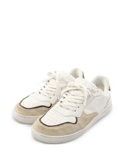 Pre-owned Louis Vuitton 2024 Stadium Monogram Sneakers In White
