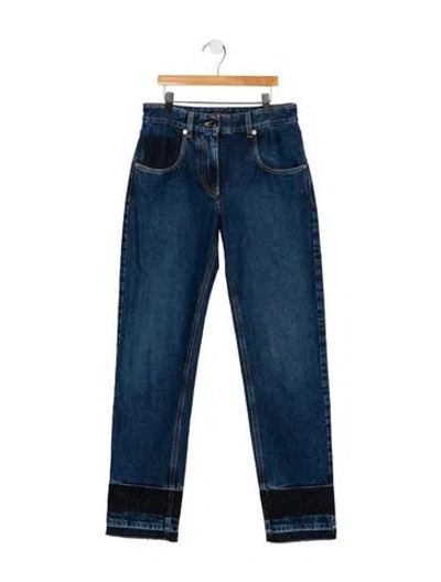 Pre-owned Louis Vuitton 2024 Straight Leg Jeans In Blue