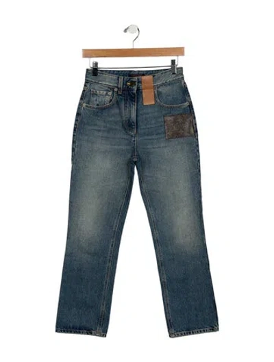 Pre-owned Louis Vuitton 2024 Straight Leg Jeans In Blue