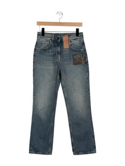 Pre-owned Louis Vuitton 2024 Straight Leg Jeans In Blue