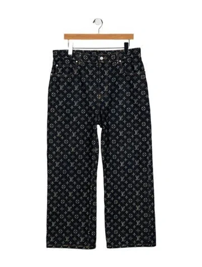 Pre-owned Louis Vuitton 2024 Straight-leg Jeans In Blue