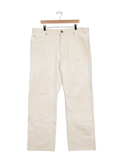 Pre-owned Louis Vuitton 2024 Straight-leg Jeans In Neutral