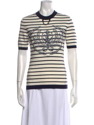 Pre-owned Louis Vuitton 2024 Striped Sweater In Neutrals