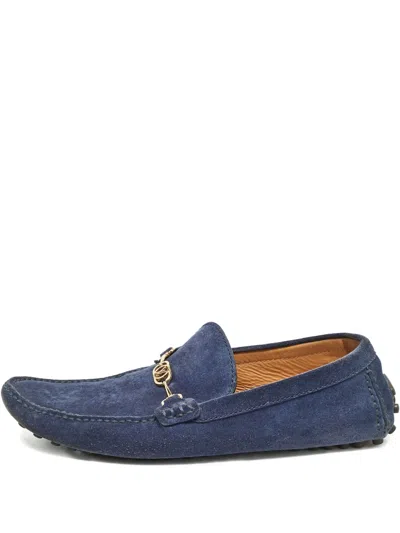 Pre-owned Louis Vuitton 2024 Suede Loafers