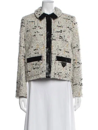 Pre-owned Louis Vuitton 2024 Tweed Jacket In Neutral