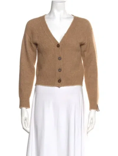 Pre-owned Louis Vuitton 2024 V-neck Sweater In Neutral