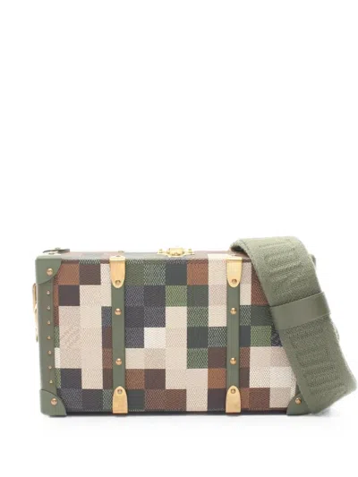 Pre-owned Louis Vuitton 2024 Wallet Trunk Damouflage Shoulder Bag In Green