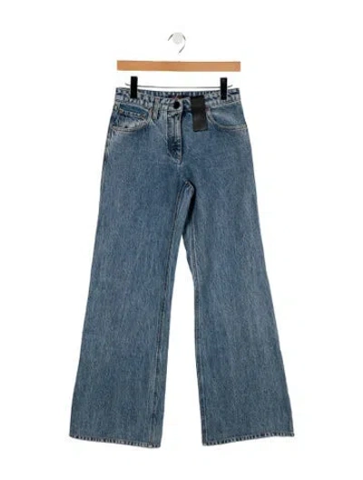 Pre-owned Louis Vuitton 2024 Wide Leg Jeans In Blue