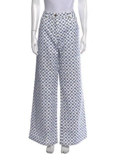 Pre-owned Louis Vuitton 2024 Wide Leg Pants In Blue