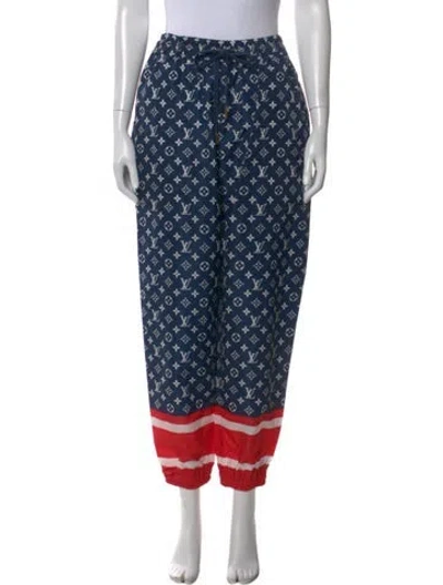 Pre-owned Louis Vuitton 2024 Wide Leg Pants W/ Tags In Blue