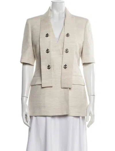 Pre-owned Louis Vuitton 2024 Wool Blazer In Neutrals