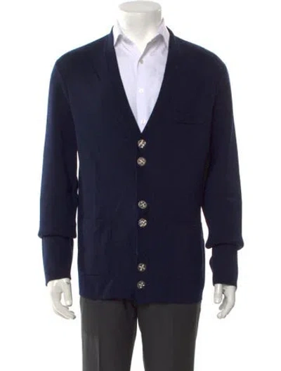 Pre-owned Louis Vuitton 2024 Wool Cardigan In Blue