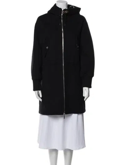 Pre-owned Louis Vuitton 2024 Wool Parka In Black