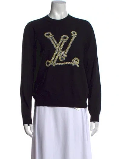 Pre-owned Louis Vuitton 2024 Wool Sweater In Black