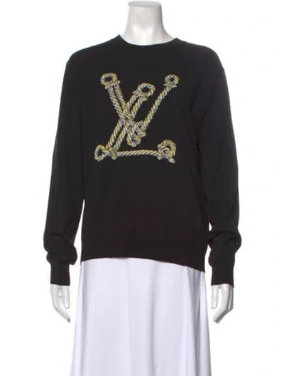 Pre-owned Louis Vuitton 2024 Wool Sweater In Black
