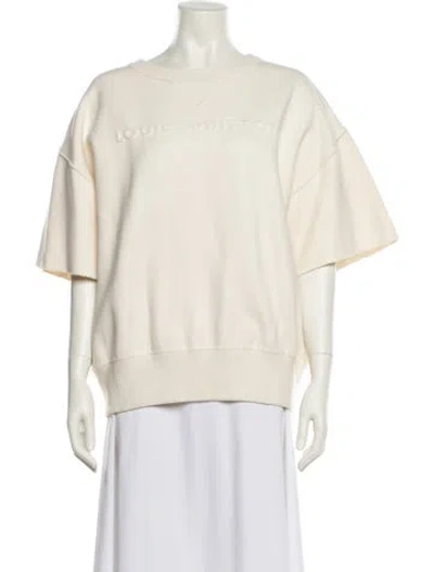 Pre-owned Louis Vuitton 2024 Wool Sweatshirt In White