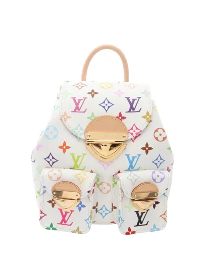 Pre-owned Louis Vuitton 2024-2025 X Takashi Murakami Venice Backpack In White