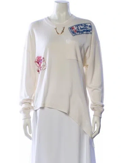 Pre-owned Louis Vuitton 2025 Cashmere Sweater In White