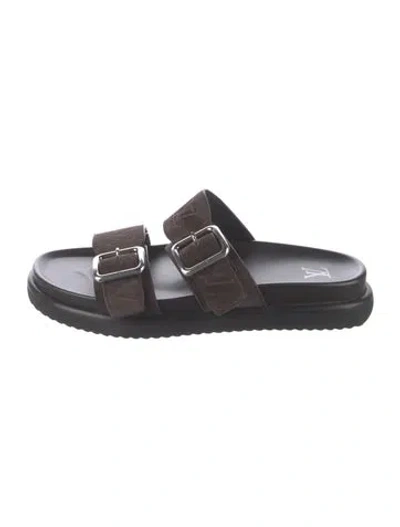 Pre-owned Louis Vuitton 2025 Damier Infini Slides W/ Tags In Brown