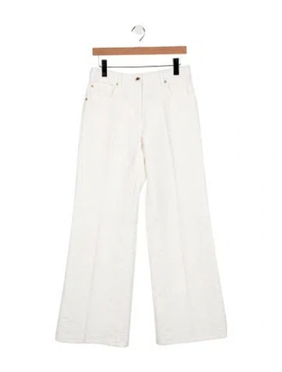 Pre-owned Louis Vuitton 2025 Flared Jeans In White