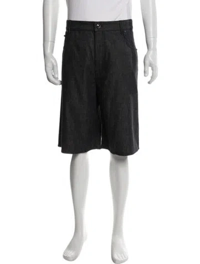 Pre-owned Louis Vuitton 2025 Flat Front Shorts W/ Tags In Gray