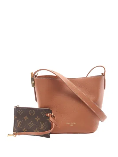 Pre-owned Louis Vuitton 2025 Leather Low Key All In Bb Shoulder Bag In Brown