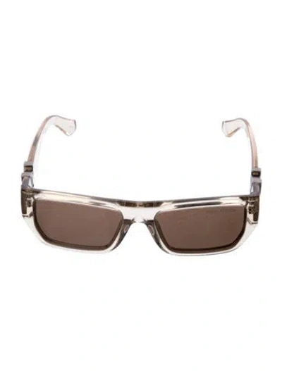 Pre-owned Louis Vuitton 2025 Lv Flower Low Sunglasses In Clear/neutrals