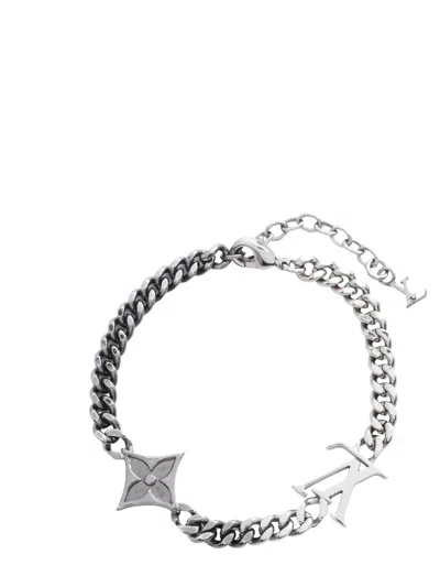 Pre-owned Louis Vuitton 2025 Lv Instinct Bracelet In Silver