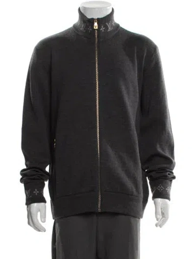 Pre-owned Louis Vuitton 2025 Lv Monogram Cardigan W/ Tags In Gray