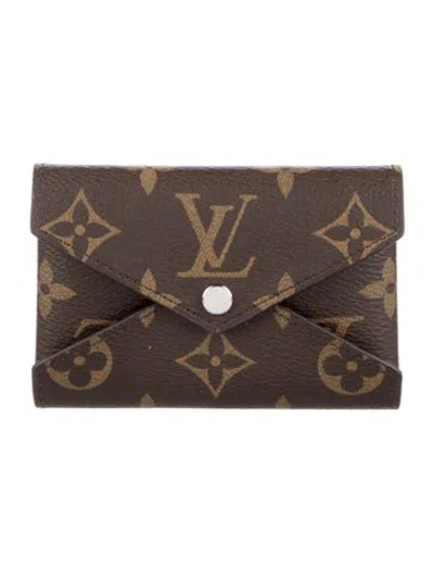 Pre-owned Louis Vuitton 2025 Lv Monogram Compact Wallet In Brown