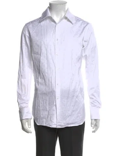 Pre-owned Louis Vuitton 2025 Lv Monogram Dress Shirt In White
