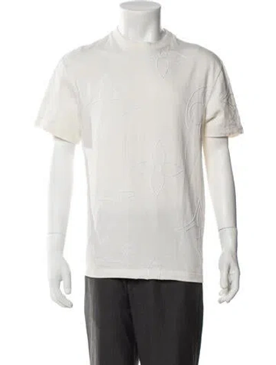 Pre-owned Louis Vuitton 2025 Lv Monogram T-shirt In White