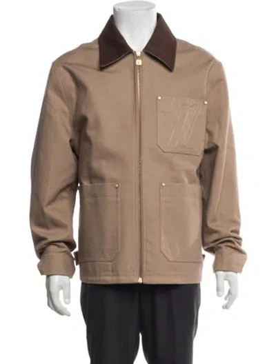 Pre-owned Louis Vuitton 2025 Lv Monogram Utility Jacket In Neutral