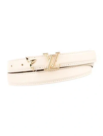 Pre-owned Louis Vuitton 2025 Lv Pretty 20mm Reversible Belt In Brown