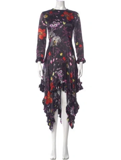 Pre-owned Louis Vuitton 2025 Midi Length Dress In Purple