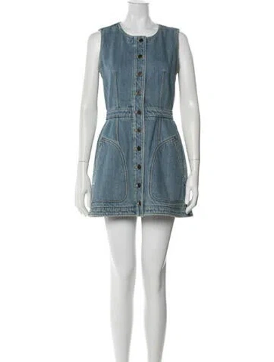 Pre-owned Louis Vuitton 2025 Mini Dress In Blue