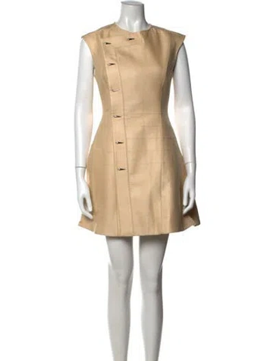 Pre-owned Louis Vuitton 2025 Mini Dress In Neutrals