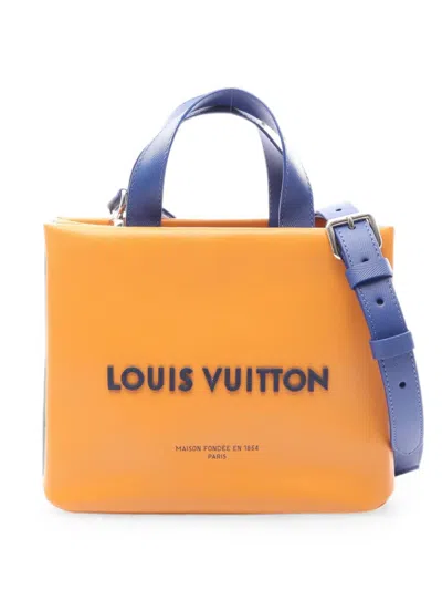 Pre-owned Louis Vuitton 2025 Mini Shopper Tote Bag In Orange