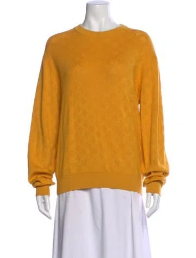 Pre-owned Louis Vuitton 2025 Patterned Sweater In Yellow
