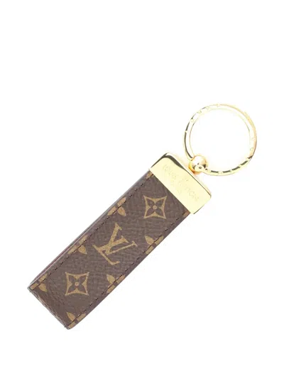 Pre-owned Louis Vuitton 2025 Porto Kure Dragonne Key Ring In Brown
