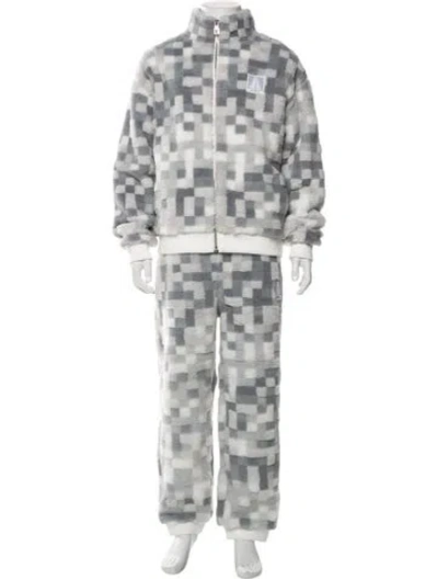 Pre-owned Louis Vuitton 2025 Printed Jacket In Gray