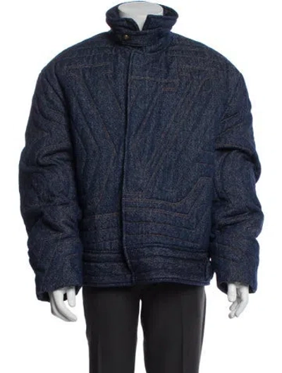 Pre-owned Louis Vuitton 2025 Puffer Coat In Blue