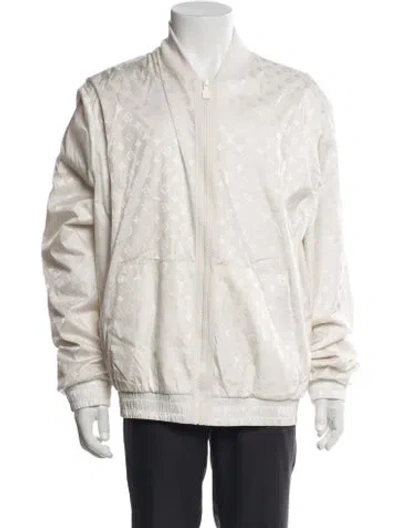 Pre-owned Louis Vuitton 2025 Reversible Light Bomber Jacket In White