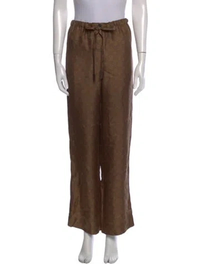 Pre-owned Louis Vuitton 2025 Straight Leg Pants In Brown