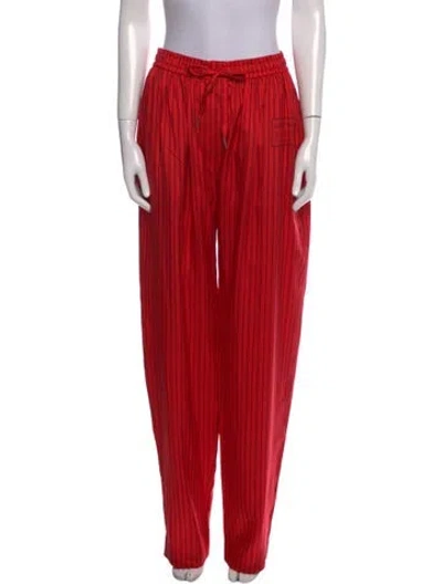 Pre-owned Louis Vuitton 2025 Straight Leg Pants In Red