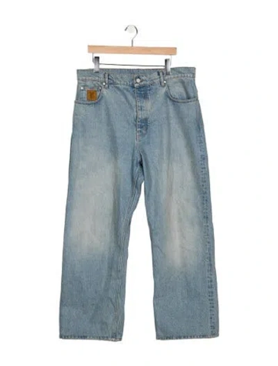 Pre-owned Louis Vuitton 2025 Straight-leg Jeans In Blue