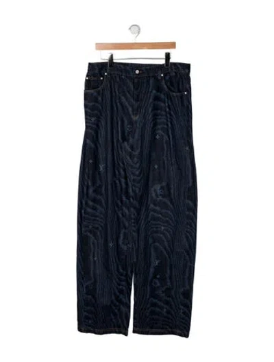 Pre-owned Louis Vuitton 2025 Straight-leg Jeans In Blue