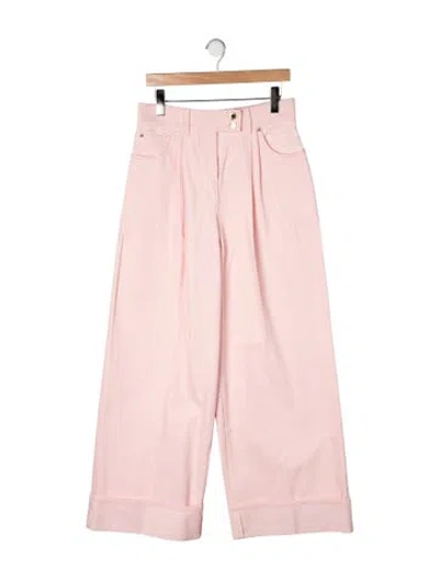 Pre-owned Louis Vuitton 2025 Wide Leg Jeans In Pink